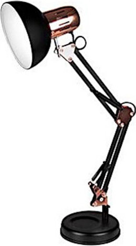 Biurkowa lampa kreślarska E27 - czarno-złota (HX110) Zdjęcie produktu 