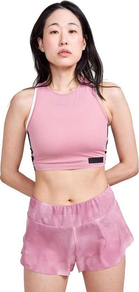 Craft Pro Hypervent Cropped Sport-top Rosa S Frau Rosa S