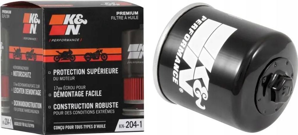 Filtr Oleju K&N KN204 HF204 Hornet Cbr Cb XL Vtr Crf R6 R1 Image du produit 