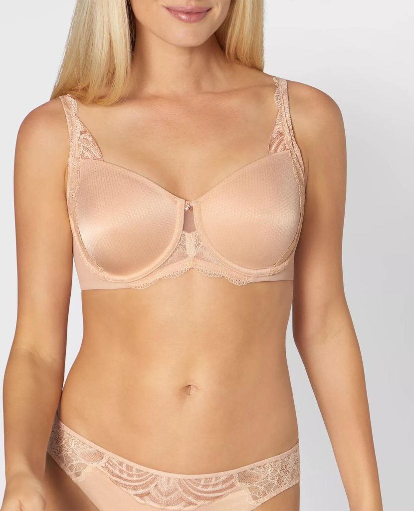 Triumph Lily Florale W01 mit Bügel, Farbe: Peach Beige, Größe: 75D