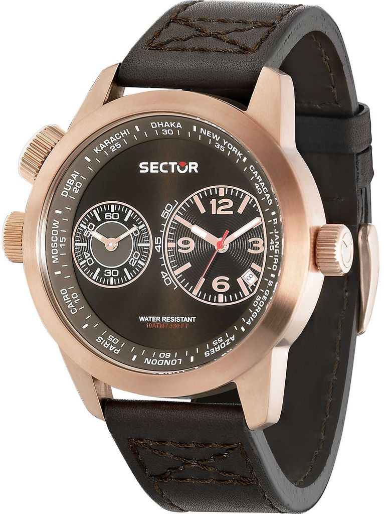 Sector R3251102022 Oversize Dual Time Herrenuhr