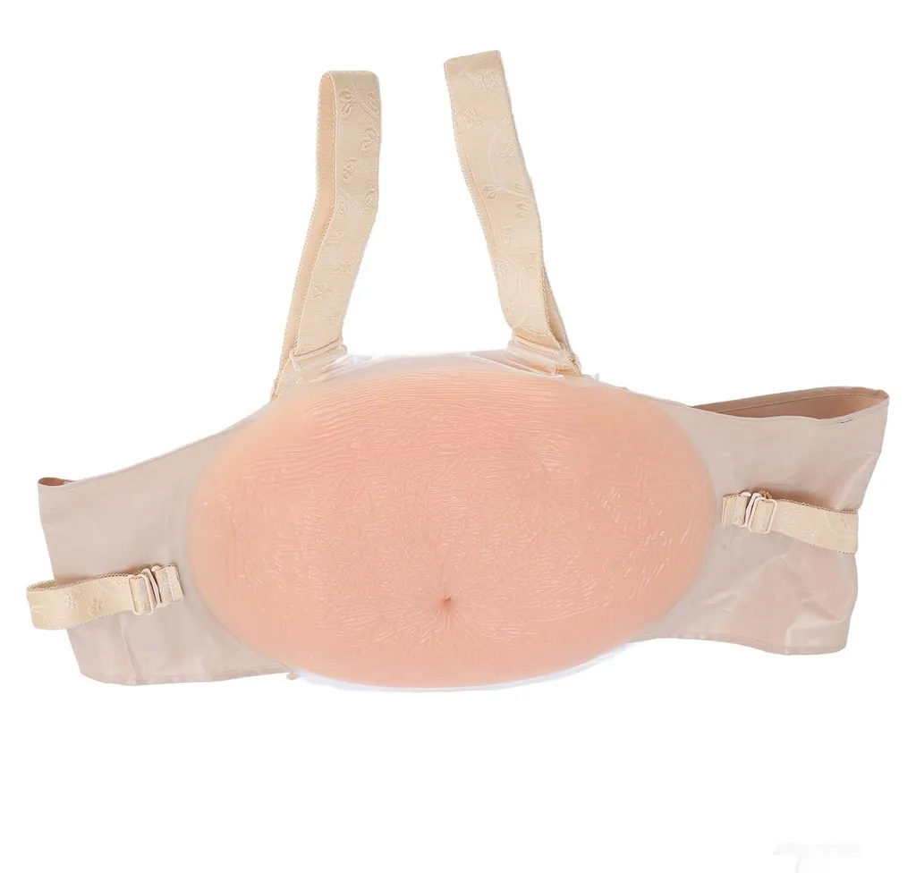 Simulez une grossesse réelle avec ce ventre en silicone XL réglable