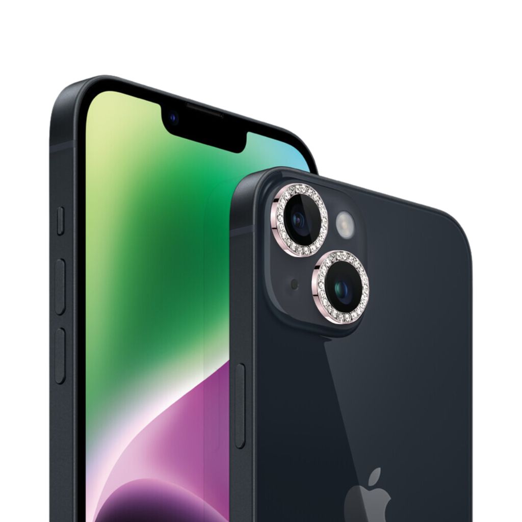 Kameraschutz für Apple iPhone 14/14 Plus Linsen Panzerfolie in Rosa