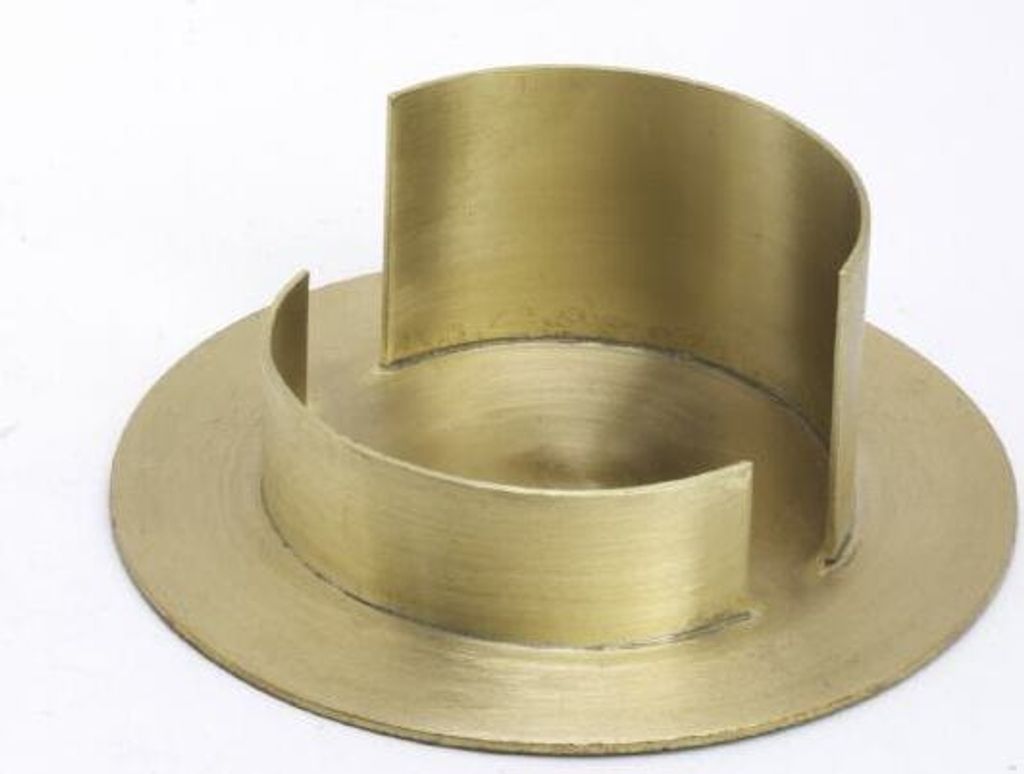 Kerzenhalter Messing, gold, Innen Ø 6 cm matt Produktbild 