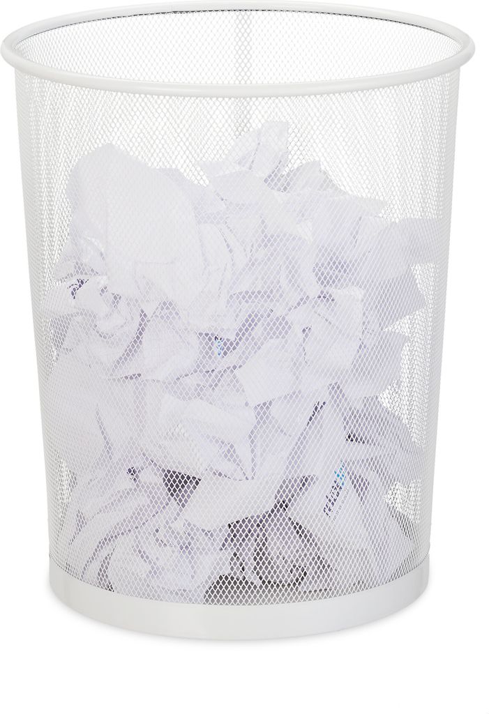 relaxdays 8 x Papierkorb groß