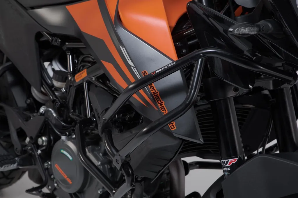Barre de protection haute en acier noir pour KTM 390 Adv SW-Motech