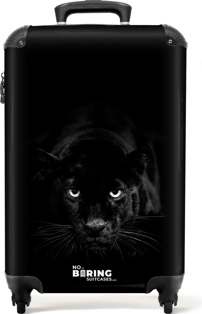 NoBoringSuitcases.com® - Koffer schwarz - Schwarzer Panther Produktbild 