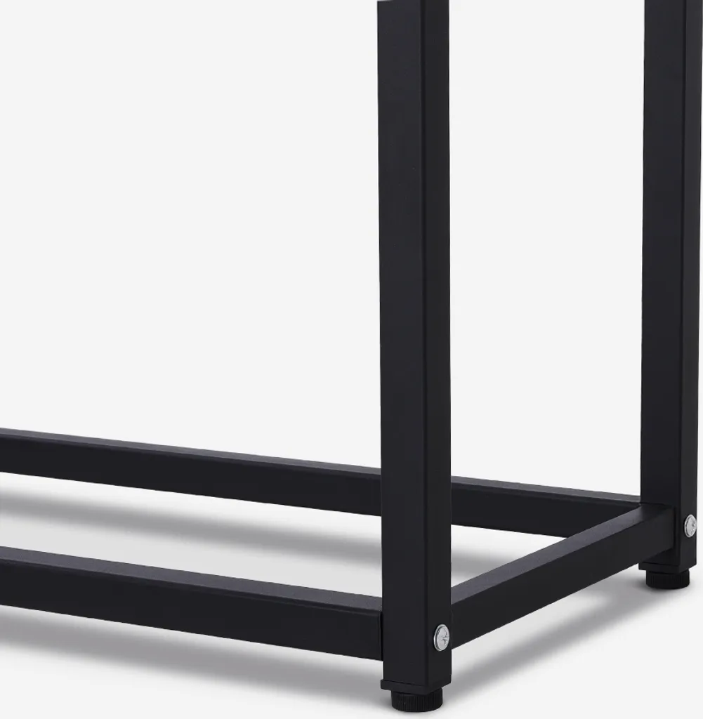 Console Nigel en métal noir 80cm de long, design épuré et structure robuste - 8