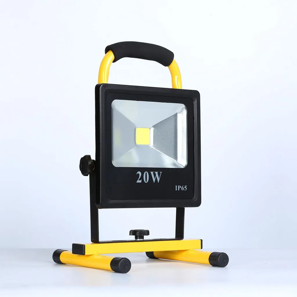 Lampe LED 20W pour dépannage auto et travaux avec chargeur 12V/230V