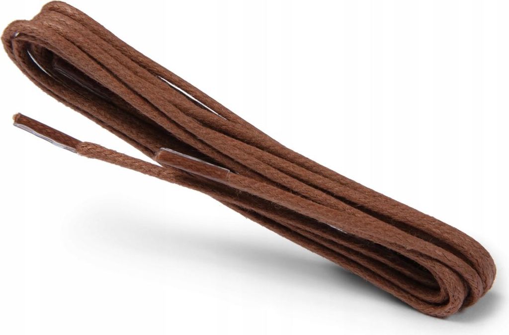 Langlebige gewachste Rundschnürsenkel - 75 cm Kaps - Braun Produktbild 