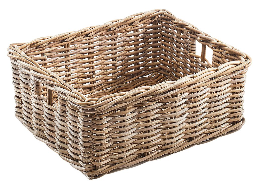 Kobolo Rattankorb Regalkorb Aufbewahrungskor eckig Rattan Produktbild 1