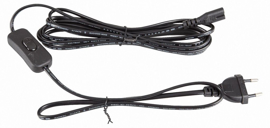 Netzkabel 3 m Eurostecker + Schalter 300SW C7 auf 2-pin Produktbild 