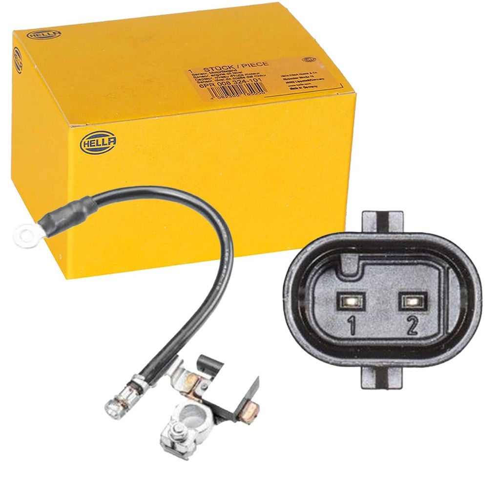 HELLA 6PK 011 190-901 Sensor, Batteriemanagement - 12V - geschraubt - Kabel: 280mm