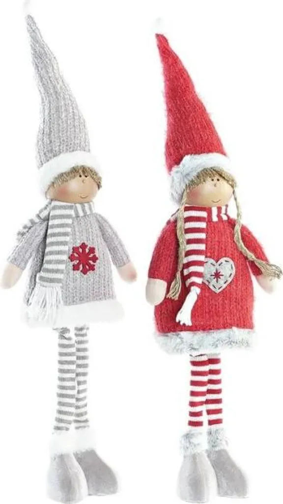 Figurine de Noël Géante 79 cm DKD Home Decor en Polyester - Lot de 2