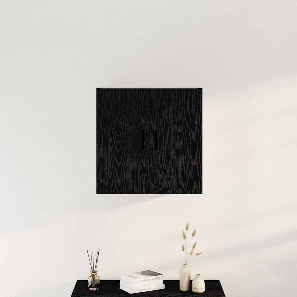 HOMMIE Wandmontierter Schrank Schwarz Eichen-Optik 60x31x60cm DE644919 - Kommoden