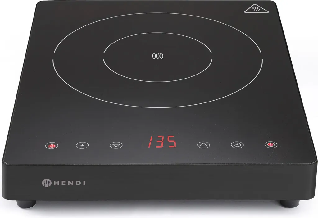 Cuisinière à induction portable 2000W Hendi pour petit espace et buffet