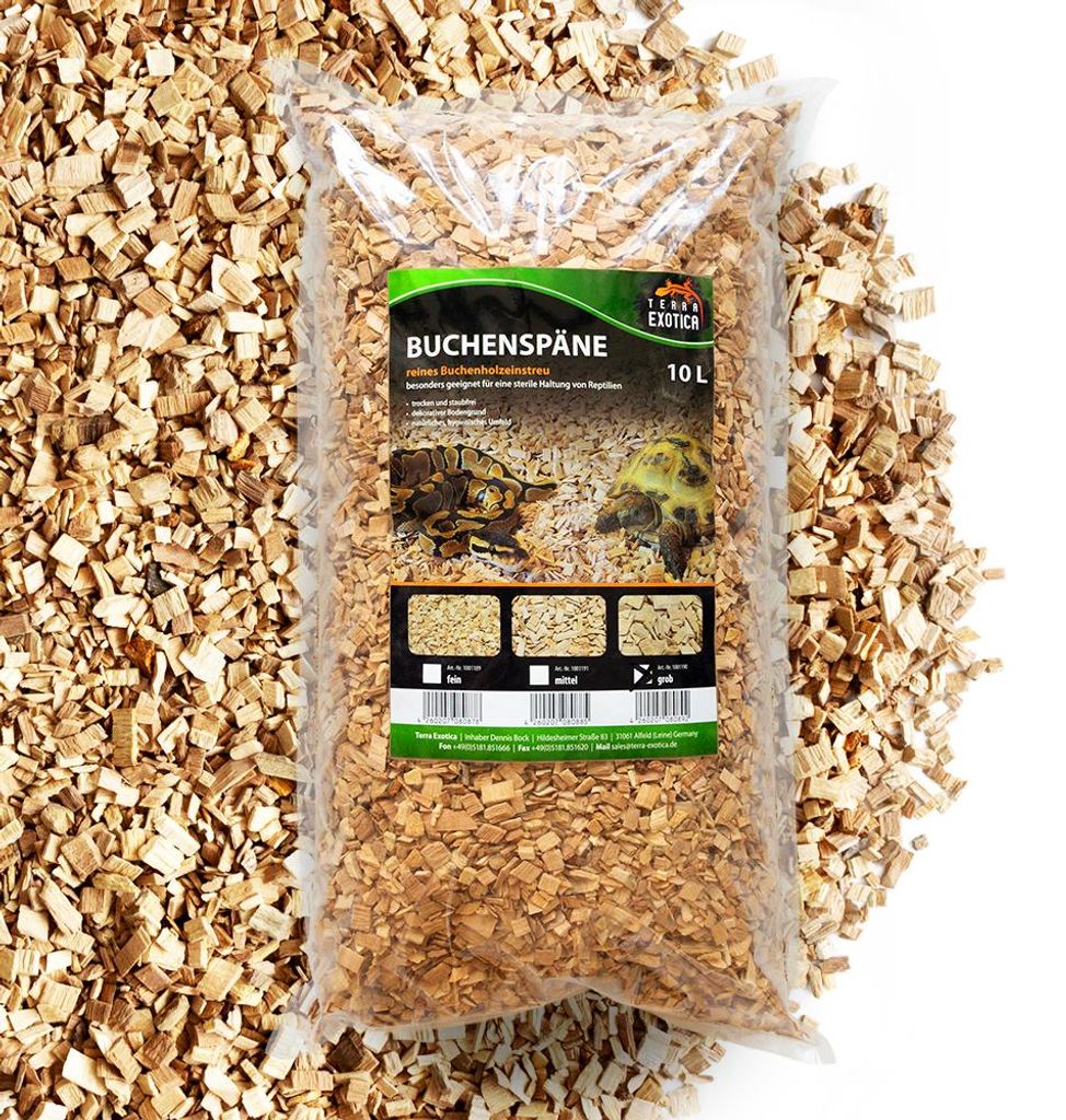 Buchenspäne grob 10 Liter – Natürliches Einstreu für Produktbild 