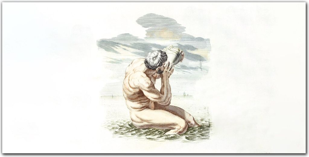 Coloray Küchenrückwand 100x50 Spritzschutz aus Glas - Mythologie