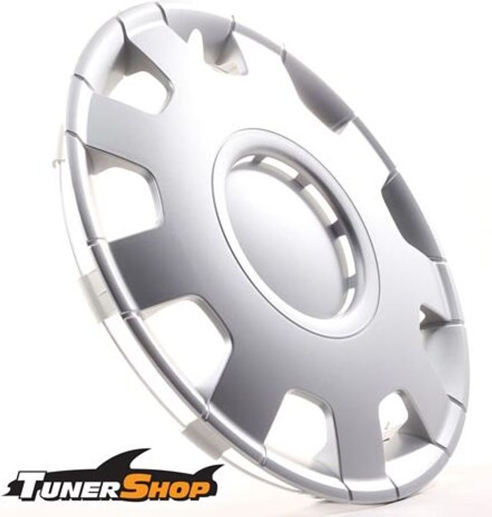 4 Radkappen Radzierblenden Tunershop 15 Zoll Alfa silber kompatibel mit Chrysler Fiat Lada Mercedes Peugeot Smart VW
