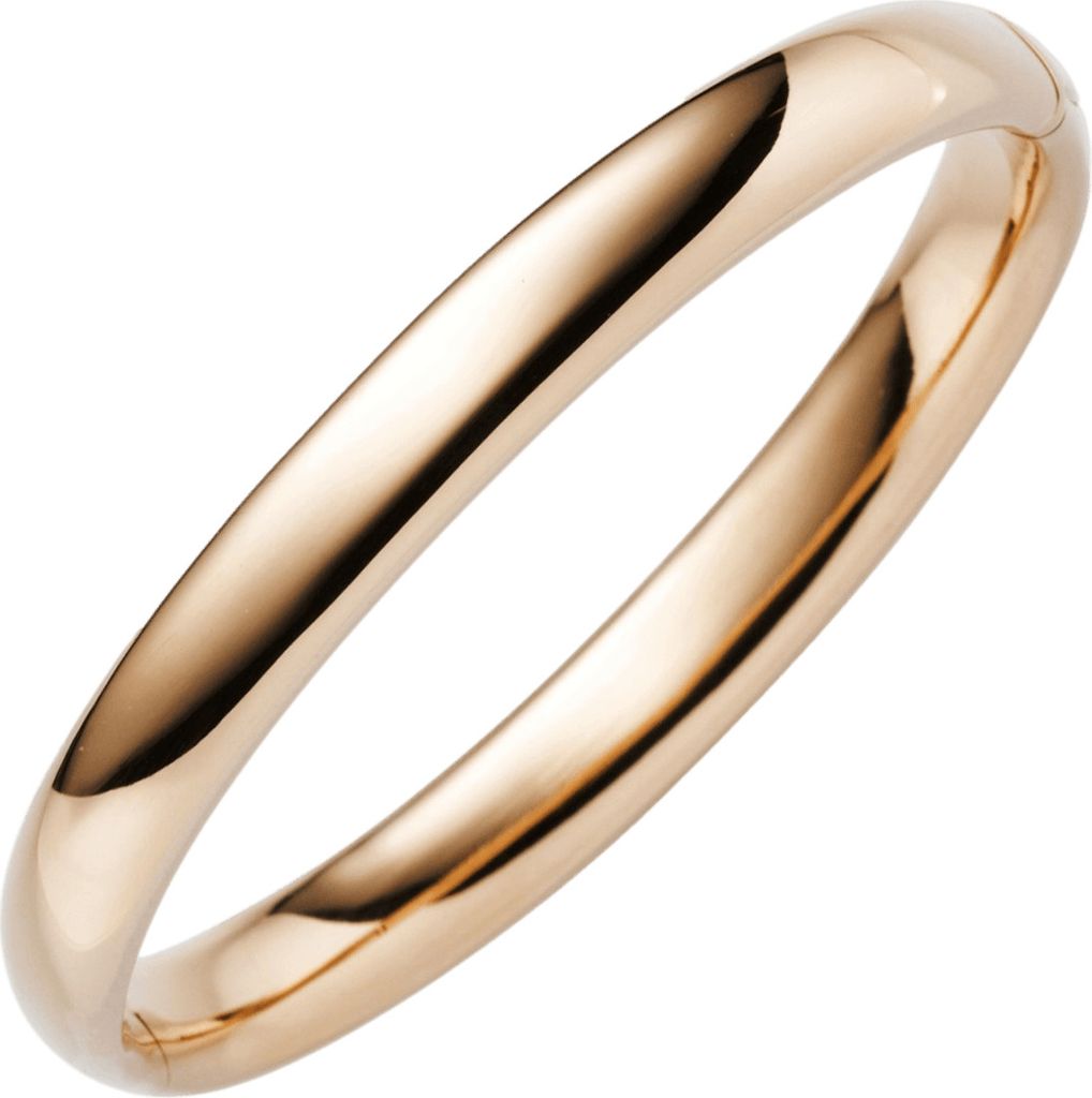 8mm Armreif Armband Armschmuck aus 585 Gold Rotgold glatt glänzend