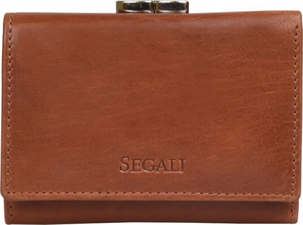 Portefeuille en cuir femme 870 cognac pour ranger toutes vos cartes