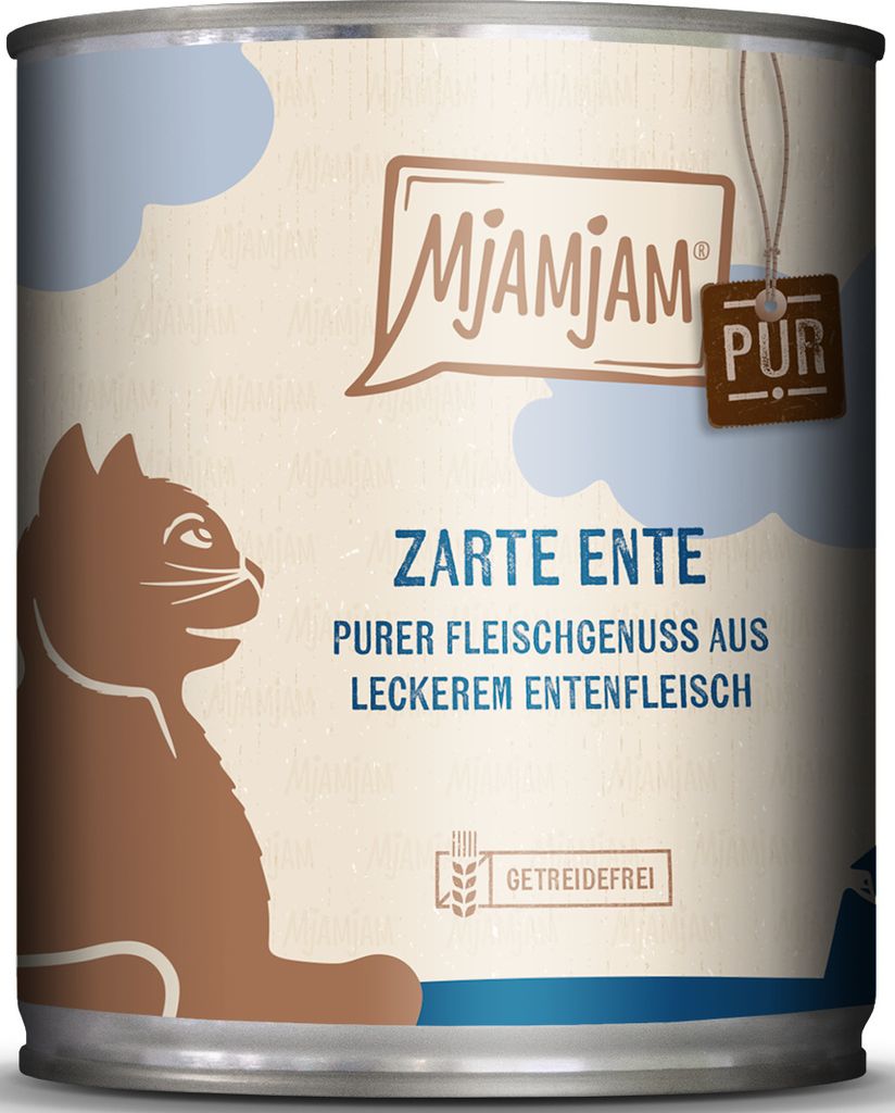 Mjamjam purer Fleischgenuss zarte Ente pur 800gx6