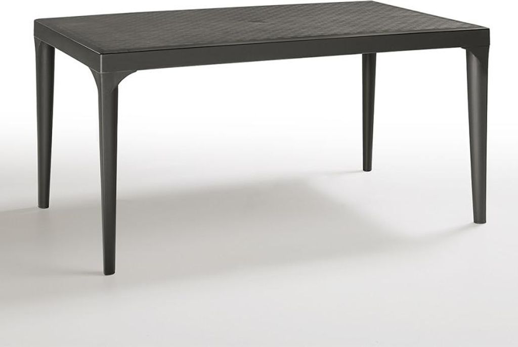 Rechteckiger Außentisch 150x90cm GartenBarRestaurant Oslo - Produktbild 