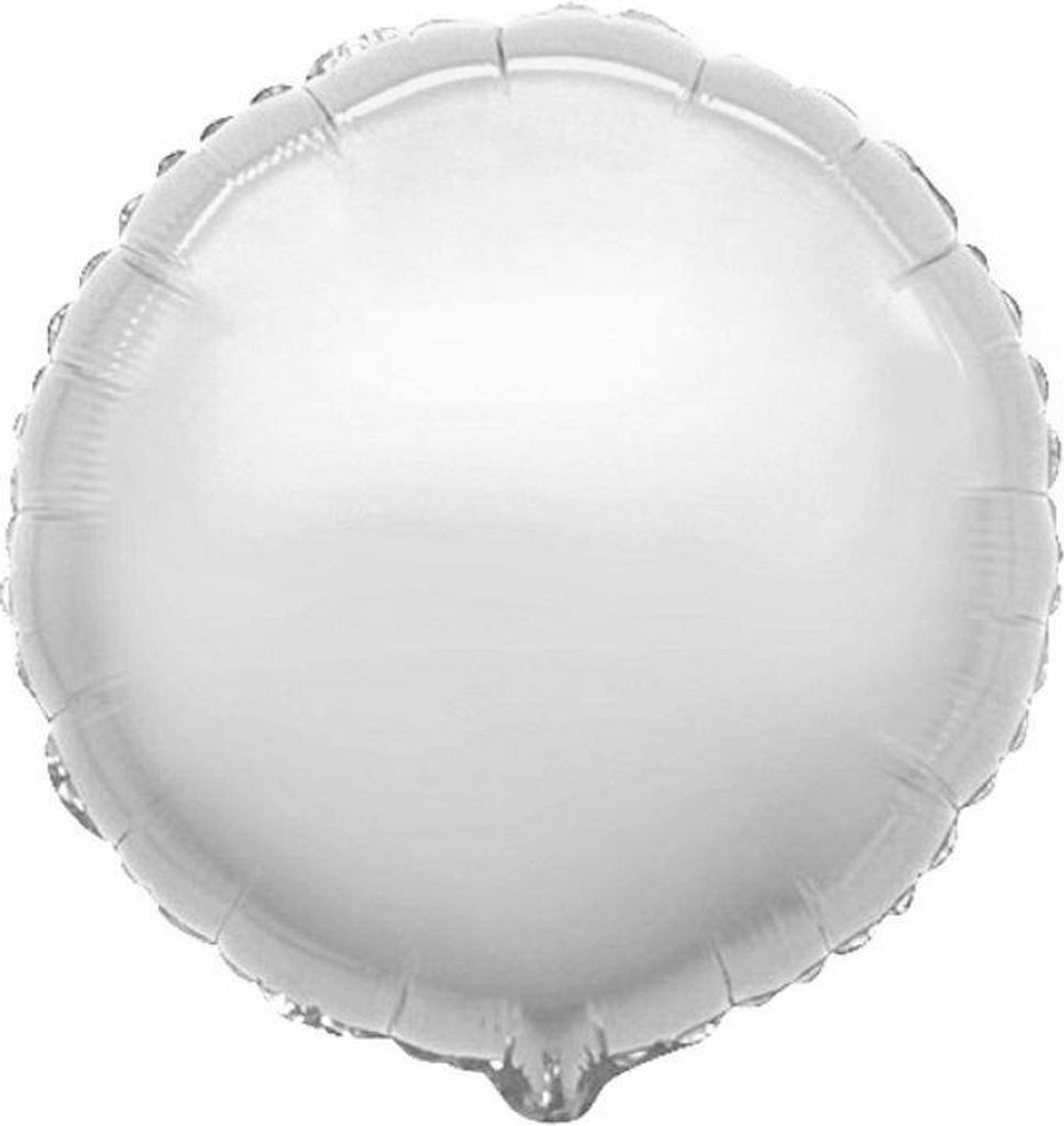 Runder Folienballon, silber, 46 cm