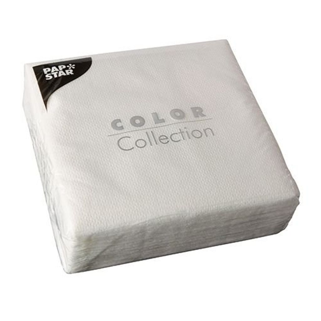 Servietten, 1-lagig 1/4-Falz 33 cm x 33 cm weiss Produktbild 