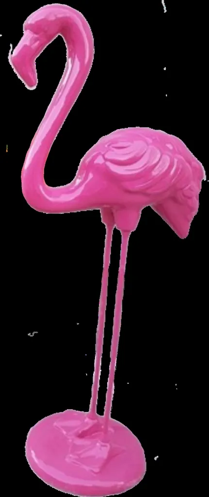 Statue de Jardin Flamant Rose Géante en Résine GFK pour Déco Extérieure
