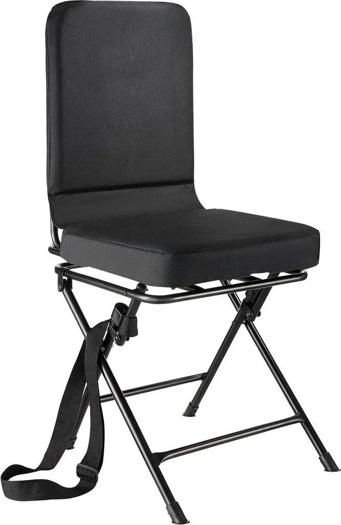Chaise de chasse pivotante et pliante, siège d'affût robuste en acier