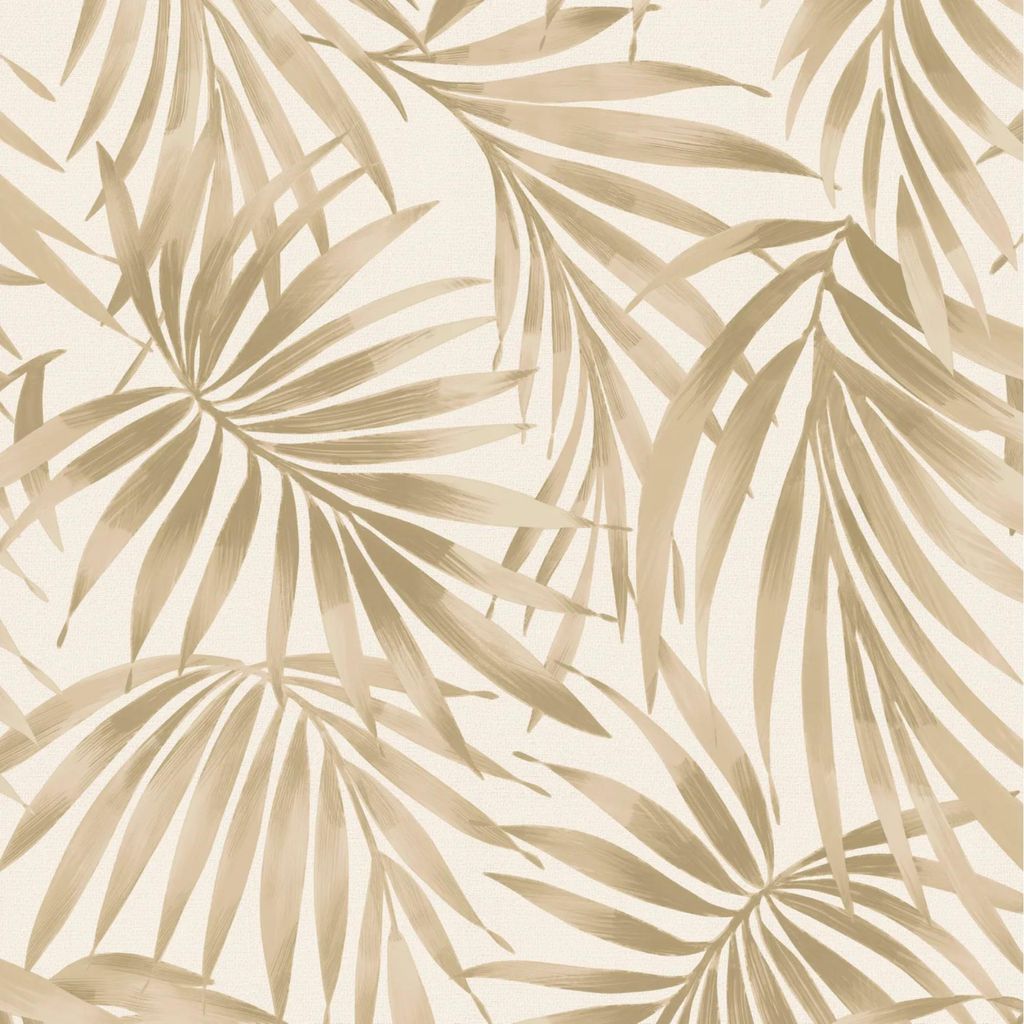 Vliestapete Elegant Leaves Sand