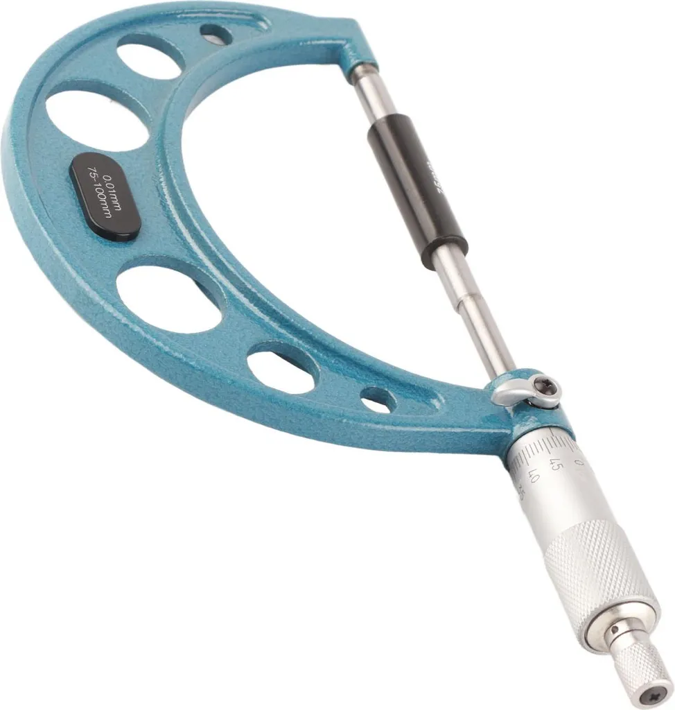 Micromètre de précision 0,01 mm en inox avec clé de réglage 75-100 mm - 2