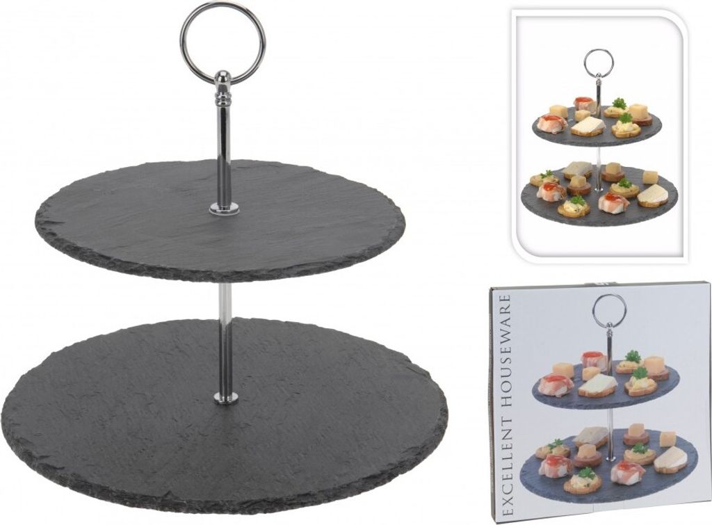 Servierständer mit 2 Ebenen Excellent Houseware, Produktbild 