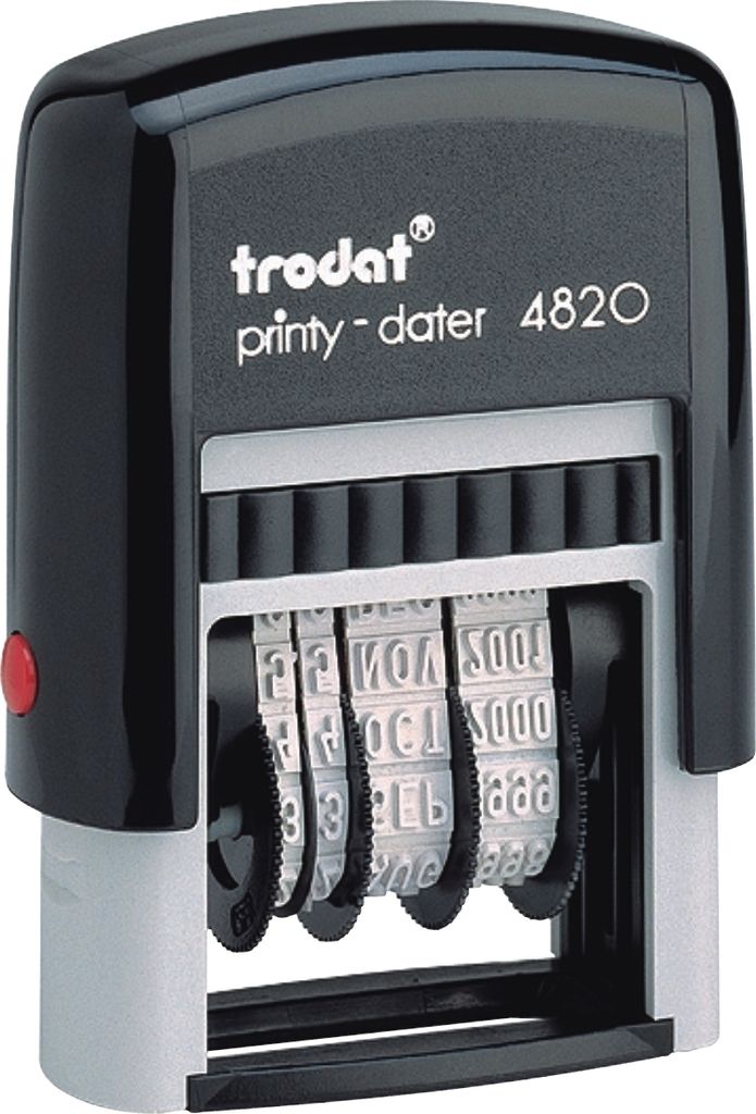 Datumstempel Printy 4820 selbstfärbend 4mm Packung mit 10 Stück