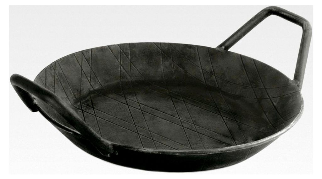 Eisenpfanne mit 2 Griffen Ø28cm