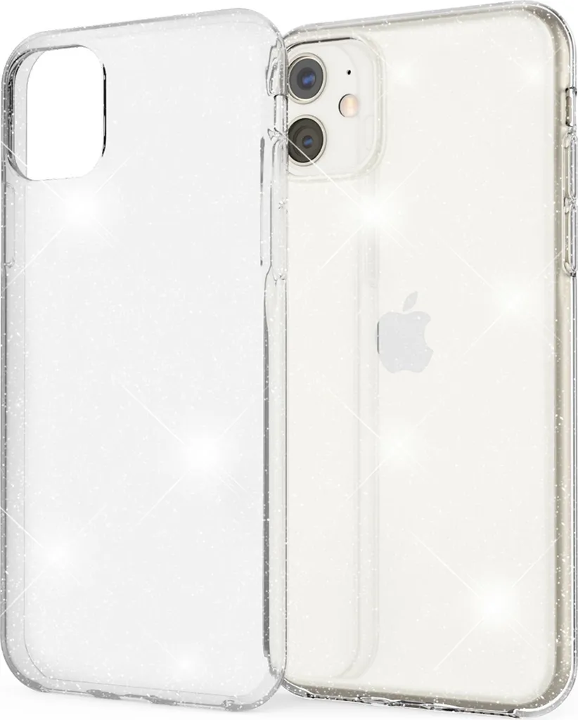 NEW'C Cover per iPhone 11 Gel TPU in silicone custodia ultra trasparente e 2 × vetro temperato per iPhone 11, Pellicola proteggi schermo | RDN Street Market