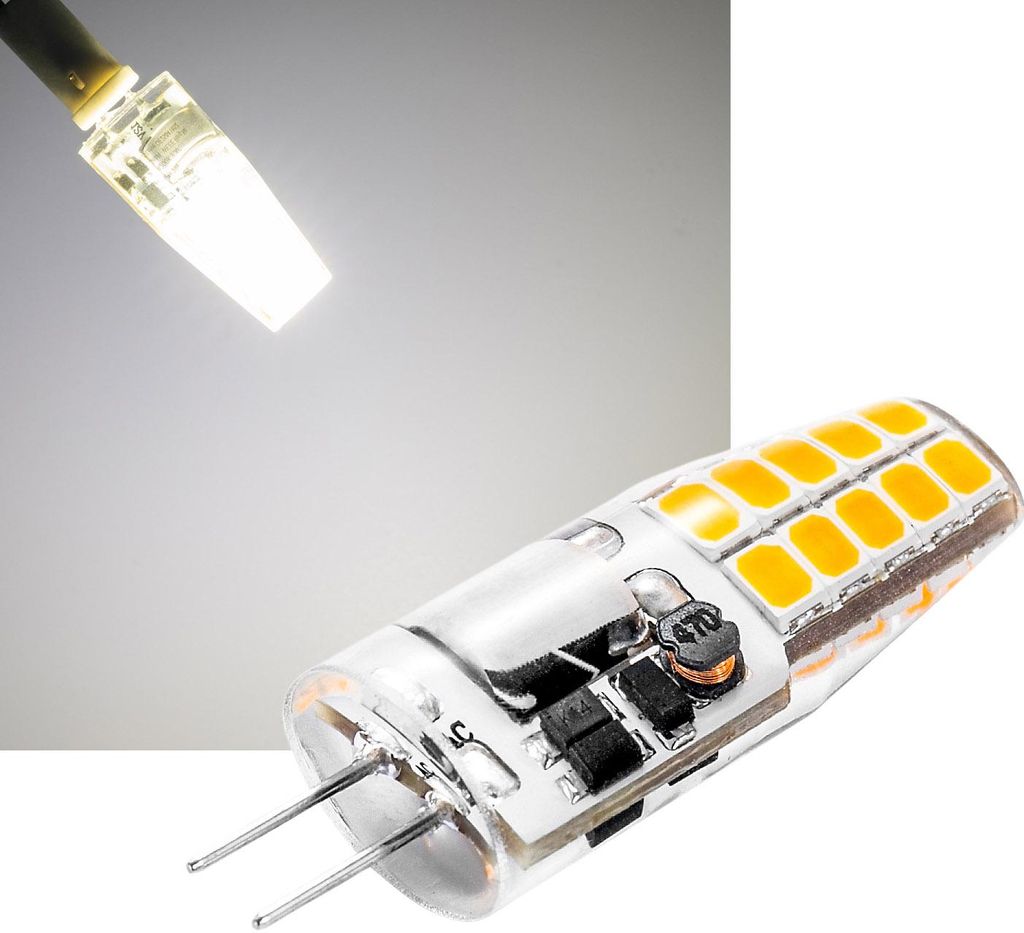 LED Stiftsockellampe G4 Silikon W2 4200k 220lm 300° 12V/2W Produktbild 