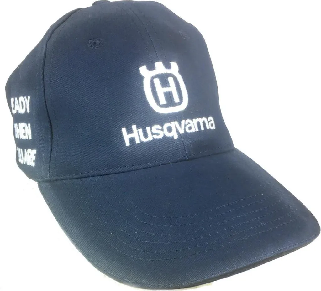 Berretto Husqvarna Blu Velcro - Cappellino da Lavoro e Tempo Libero