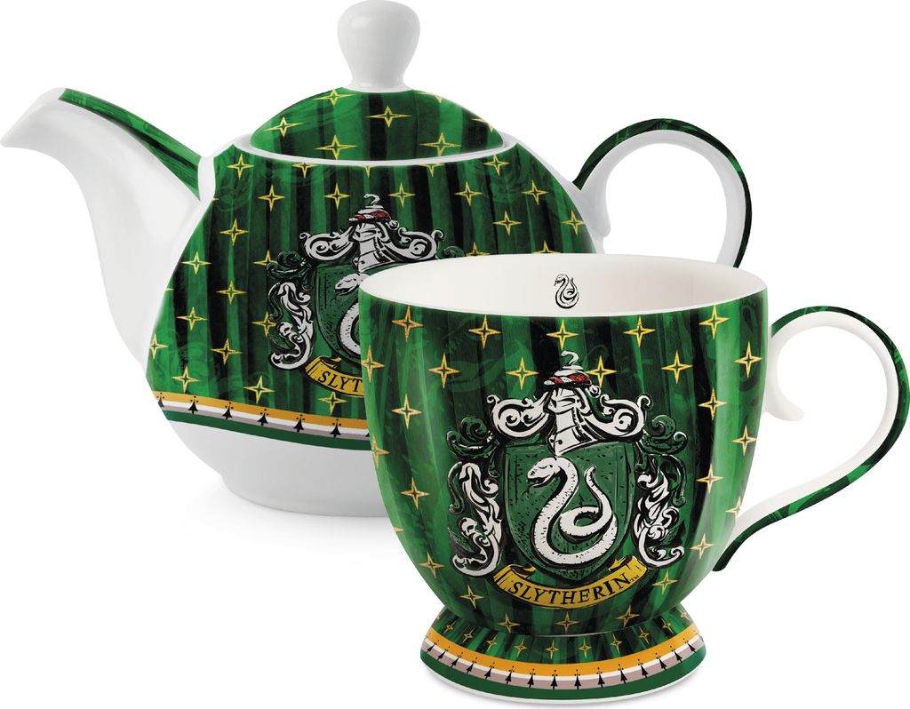 Slytherin Teekannen-Set mit Tasse