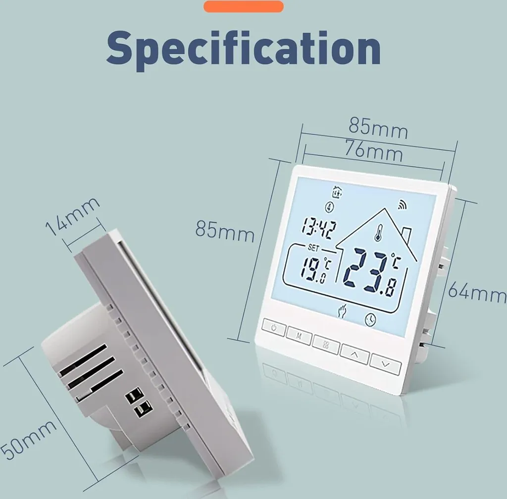 Thermostat Programmable Wi-Fi Beok pour Régulation Chauffage à Distance