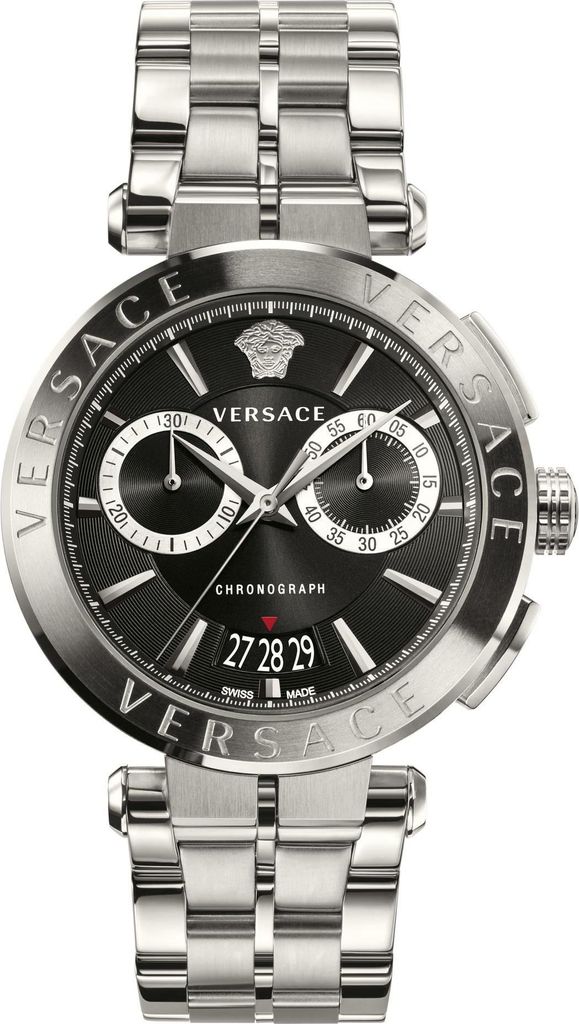 Versace VE1D01520 Aion Chronograph schwarz silber Edelstahl Produktbild 