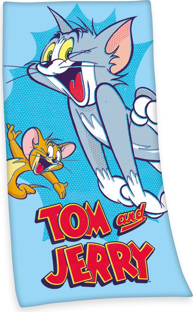 Tom & Jerry Badetuch / Strandtuch / Handtuch, 100% Produktbild 