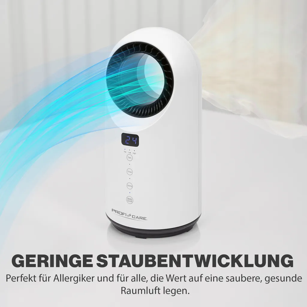 Profi Care PC-HL 3086 Aérotherme Céramique Blanc Chauffage d'Appoint