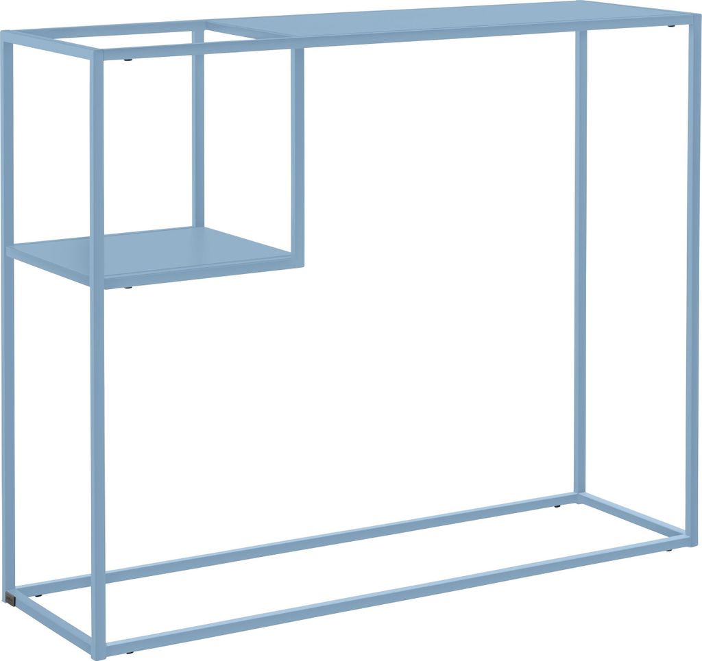 Blumenständer >Vilde< in Blau, Metall - 100x80x30cm (BxHxT)