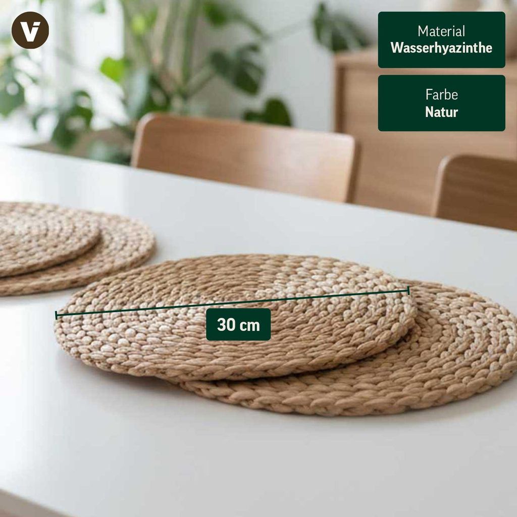 Set de table en jacinthe d'eau