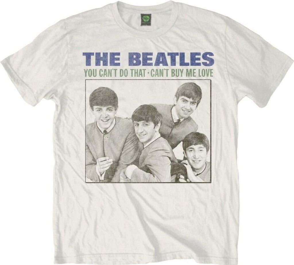 The Beatles - "You Can ́t Do That" T-Shirt für Herren/Damen Uni RO1470 (XXL) (Weiß)