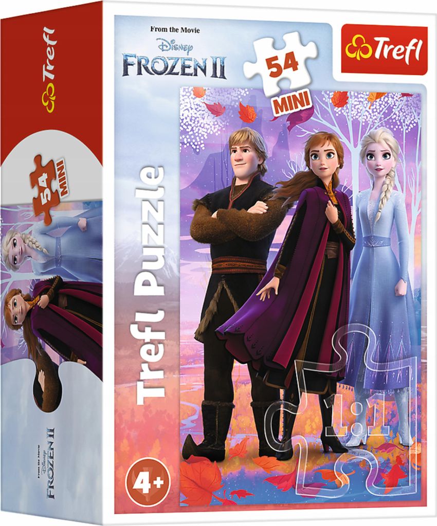 Puzzle 54 Mini Frozen Anna Elsa Kristof 54 Teile Trefl 19637