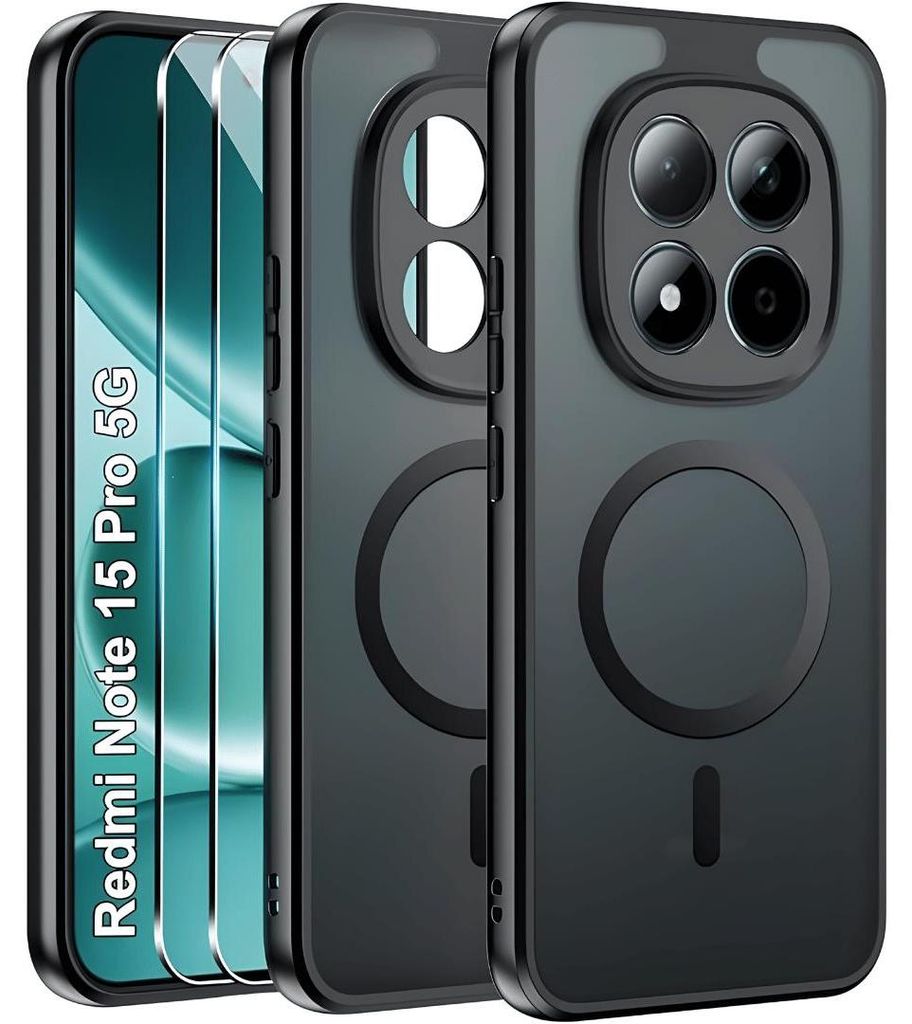 Hülle + 2X Schutzglas für Xiaomi Redmi Note 15 Pro 5G MagSafe Panzerglas Case Full 9H