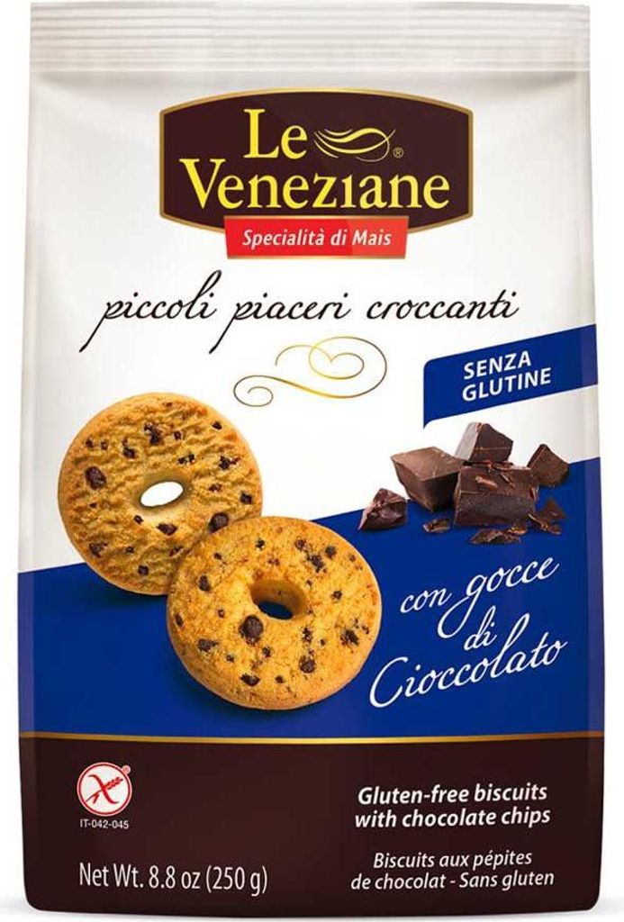 Le Veneziane Kekse mit Chocolate Chips 250g